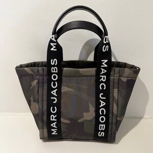 Marc Jacobs Small Camo Jacquard Tote Bag Authentic